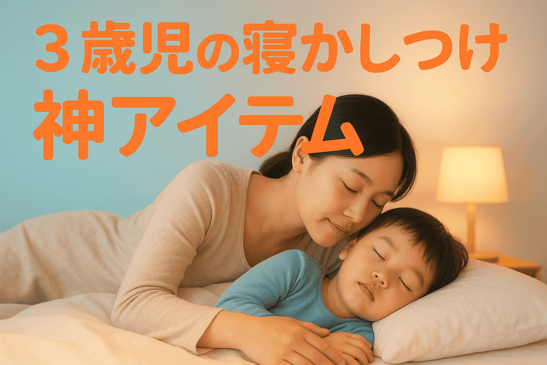 3歳児の寝かしつけ神アイテム10選｜寝ない理由とコツも解説！